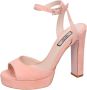 Liu Jo Suede Dames Sandalen Stijlvol Pink Dames - Thumbnail 5