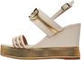 Liu Jo Wig Sandalen Beige Dames - Thumbnail 2