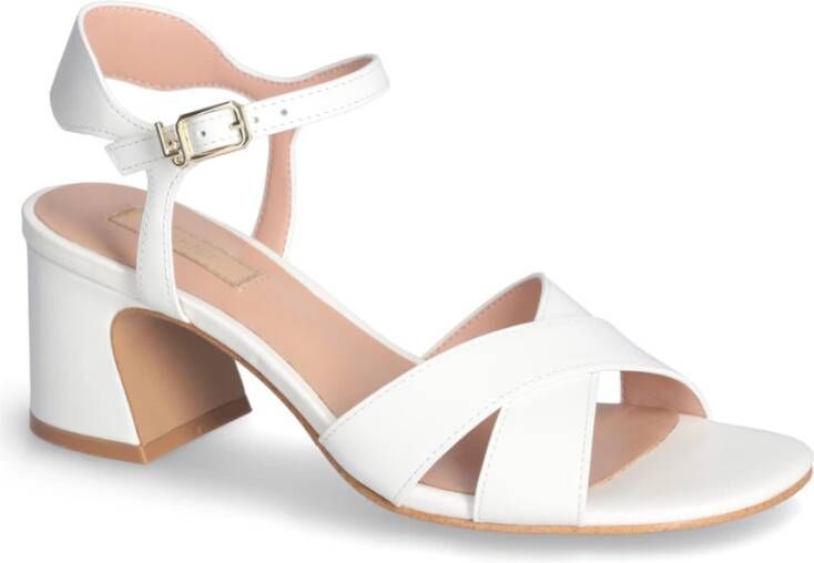 Liu Jo Witte Leren Sandalen Vrouwen White Dames