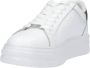 Liu Jo Witte Leren Sneaker met Reliëf Logo White Dames - Thumbnail 7