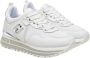 Liu Jo Witte leren sneakers met metalen details White Dames - Thumbnail 6