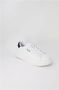 Liu Jo Witte leren vetersneakers met rubberen zool White Heren - Thumbnail 13