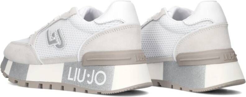 Liu Jo Witte Mesh en Beige Suède Sneakers Multicolor Dames