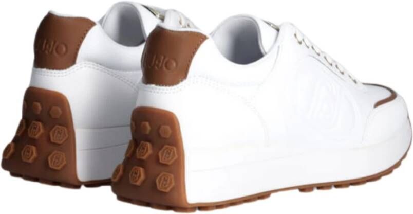 Liu Jo Witte Platte Sneaker White Dames