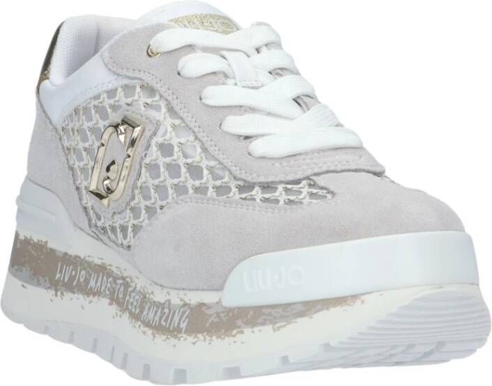 Liu Jo Witte Sneaker met Verwijderbare Binnenzool Multicolor Dames