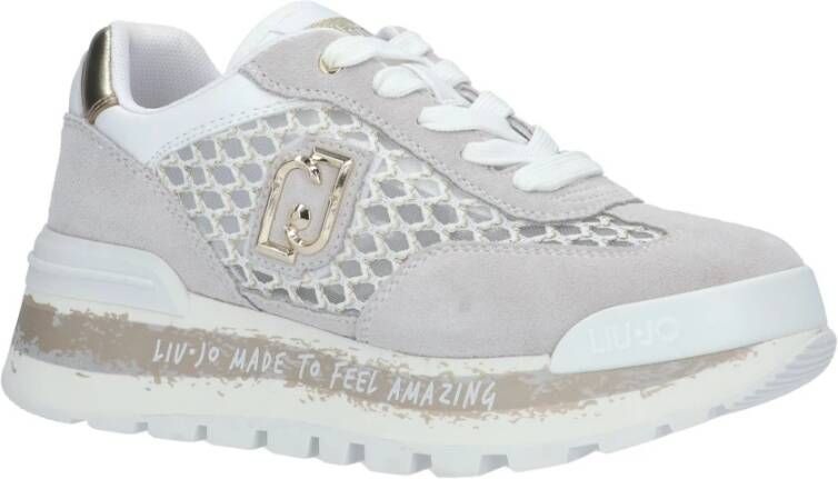 Liu Jo Witte Sneaker met Verwijderbare Binnenzool Multicolor Dames