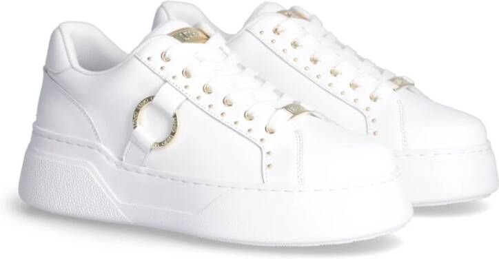 Liu Jo Witte Sneakers Dames Leer Eva White Dames