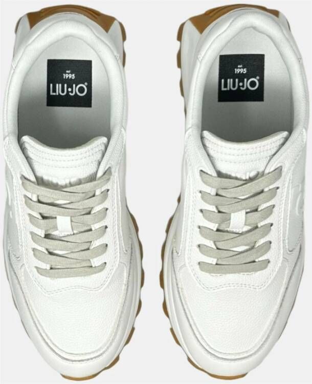 Liu Jo Witte Sneakers Leer Mannen White Heren