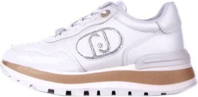 Liu Jo Witte Sport Sneakers Logo Zijkant White Dames