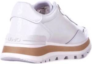 Liu Jo Witte Sport Sneakers Logo Zijkant White Dames