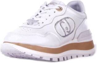 Liu Jo Witte Sport Sneakers Logo Zijkant White Dames