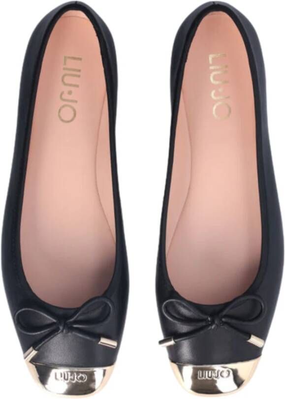 Liu Jo Zwarte Ballerina Platte Schoenen Black Dames