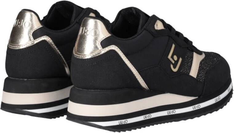 Liu Jo Zwarte Casual Synthetische Sneakers voor Vrouwen Black Dames