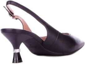 Liu Jo Zwarte Hak Decollete Schoenen met Logo Black Dames