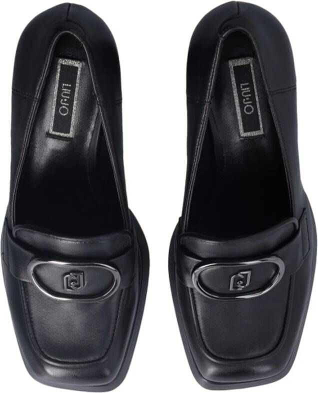 Liu Jo Zwarte hoge hakken dames loafers Black Dames