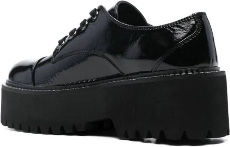 Liu Jo Zwarte platte schoenen met platform Black Dames