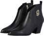 Liu Jo Zwarte Platte Schoenen Texano Leer Black Dames - Thumbnail 2