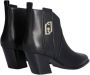 Liu Jo Zwarte Platte Schoenen Texano Leer Black Dames - Thumbnail 3