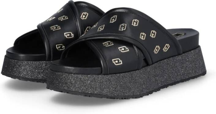 Liu Jo Zwarte Sandalen voor Vrouwen Black Dames