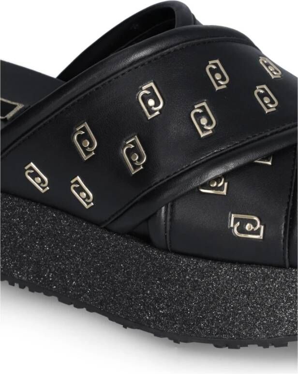 Liu Jo Zwarte Sandalen voor Vrouwen Black Dames