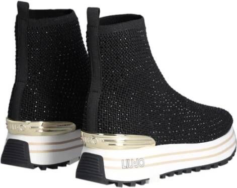 Liu Jo Zwarte Sneakers Elegant Stijl Comfortabel Black Dames