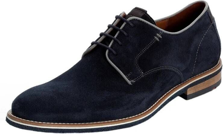 Lloyd Blauwe Veterschoenen Blue Heren