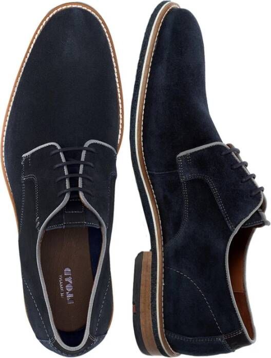 Lloyd Blauwe Veterschoenen Blue Heren