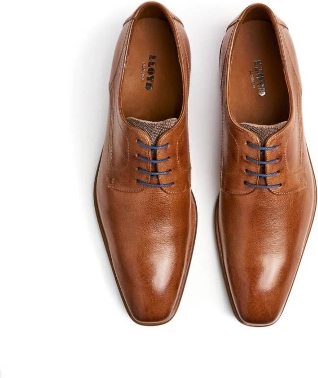 Lloyd Moderne Leren Veterschoenen Brown Heren