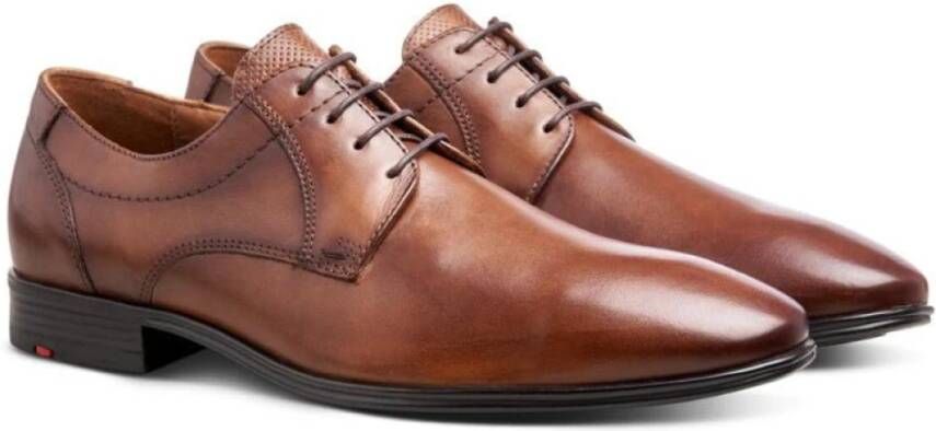 Lloyd Stijlvolle Cognac Leren Derby Schoenen Brown Heren