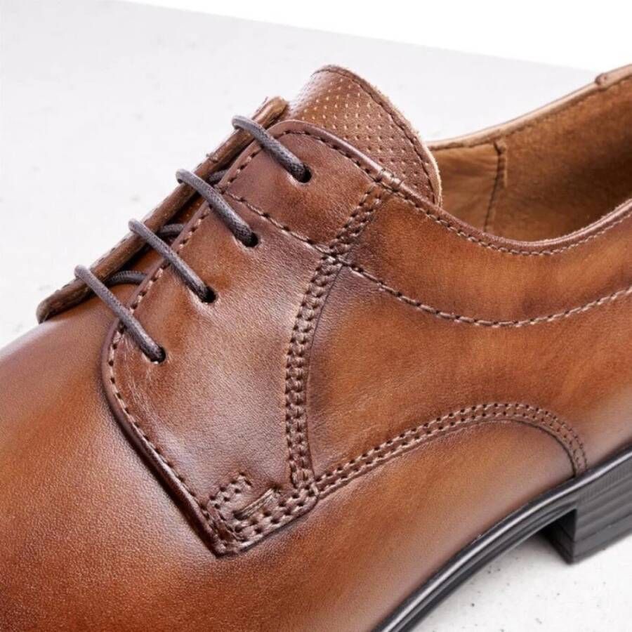 Lloyd Stijlvolle Cognac Leren Derby Schoenen Brown Heren