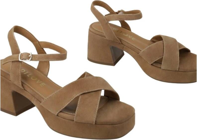 Lodi Beige Jurk Sandalen voor Vrouwen Beige Dames