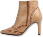 Lodi Geperforeerde Oxford-stijl hoge hak laarzen Brown Dames - Thumbnail 2