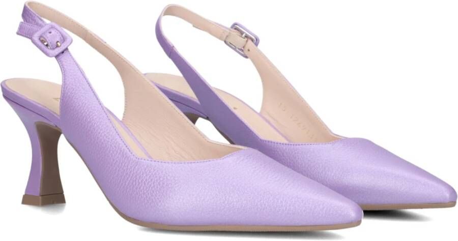 Lodi Lila Leren Hakken Purple Dames