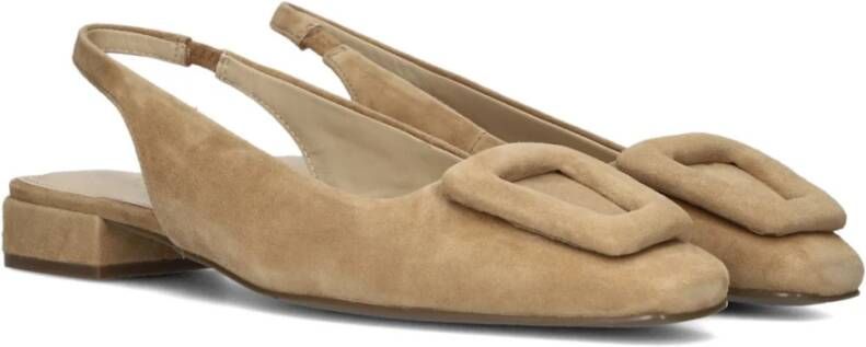 Lodi Taupe Slingbacks met Gesp Detail Beige Dames