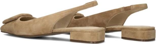 Lodi Taupe Slingbacks met Gesp Detail Beige Dames