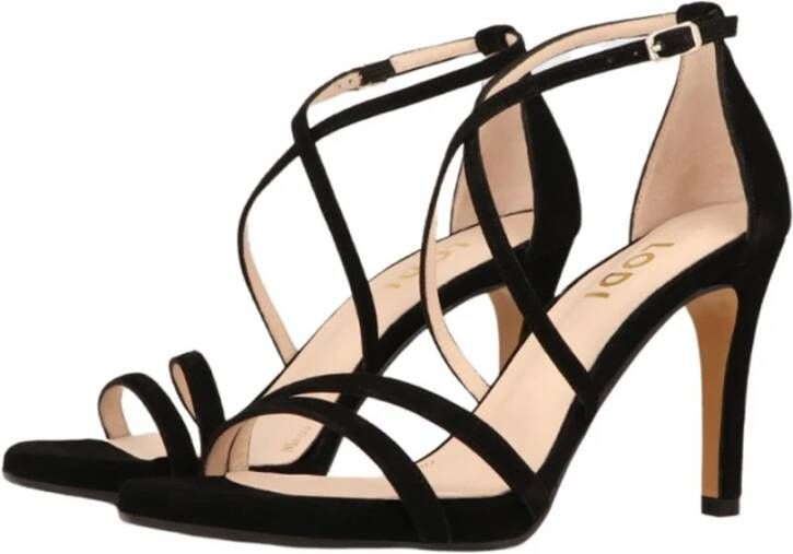 Lodi Zwarte Dames Sandalen oor Gelegenheid Black Dames