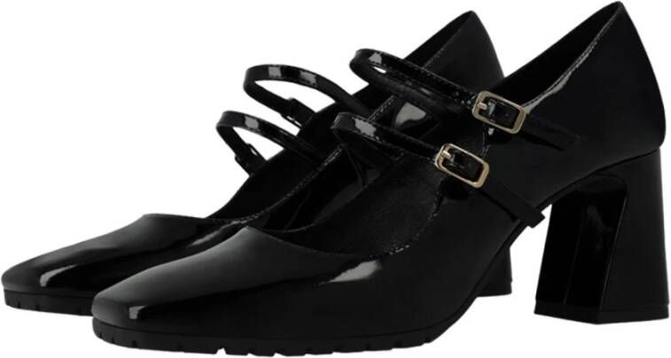 Lodi Zwarte lakleren jurkschoenen Black Dames