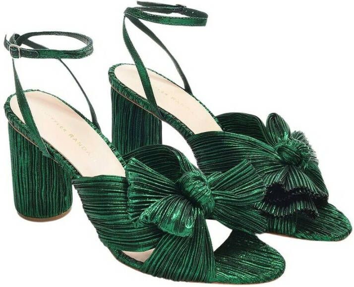 Loeffler Randall Camellia sandalen in Emerald Polyesther Groen Dames