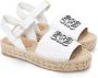 Loewe Anagram Leren Platte Sandalen White Dames - Thumbnail 2