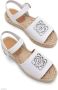 Loewe Anagram Leren Platte Sandalen White Dames - Thumbnail 3