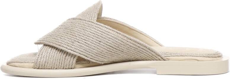 Loewe Beige Jute Slide Sandalen Natuurlijk Beige Dames