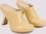 Loewe Beige Leren Enkellaarzen Terra Hak Beige Dames - Thumbnail 3