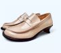 Loewe Beige Leren Loafers Beige Dames - Thumbnail 2