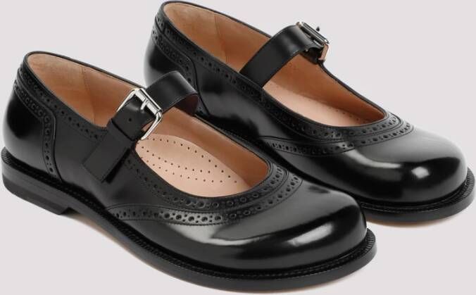 Loewe Campo Mary Jane Zwarte Schoenen Black Dames