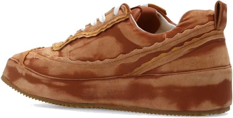 Loewe Deconstructed Leren Sneakers Brown Heren