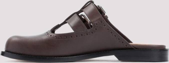 Loewe Donkerbruine Mary Jane Mule Schoenen Brown Dames