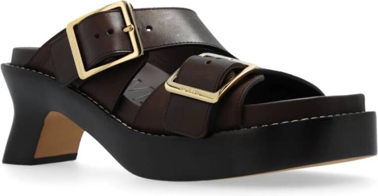 Loewe Ease heeled muiltjes Brown Dames