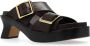 Loewe Sandalen Ease Heel Slide 90 in koper - Thumbnail 5