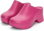 Loewe Elegante Platform Klomp in Roze Hortensia Roze Dames - Thumbnail 3