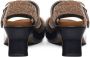 Loewe Geborsteld Suède Sandalen met Metalen Gespen Brown Dames - Thumbnail 3